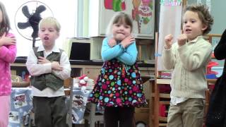 Ava preschool Christmas Peace is. . .Love Grows