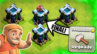 MAXING OUT TOWN HALL 13 FINAL UPGRADES!