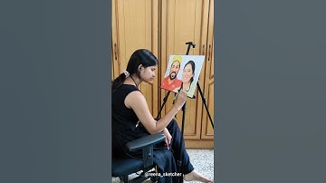 🥹saiyaara Movie Romantic Sketch Transformation ❤️#shorts #couple #sketch #saiyaara #music #movie