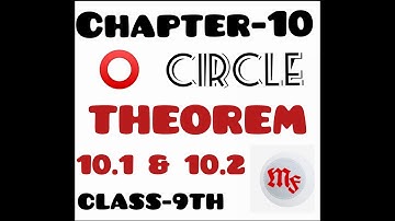 Class -9th | Chapter-10 | CIRCLE | THEOREM -10.1 AND  THEOREM -10.2   | MathsFork-Feel The Concept