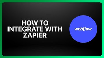 How To Integrate Webflow With Zapier 2025! Tutorial