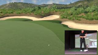 A round of golf at Erin Hills GC Hole 5 US Open TGC & SkyTrak Golf Simulator