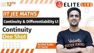Continuity & Differentiability Class 12 | Lecture 1 | JEE Main | JEE Advanced |Arvind Sir| Vedantu