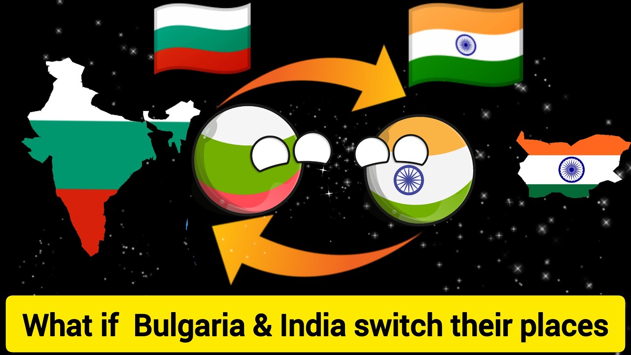 Что, если Индия и Болгария поменяются местами? #countryballs #countryballsedit #india #bulgaria