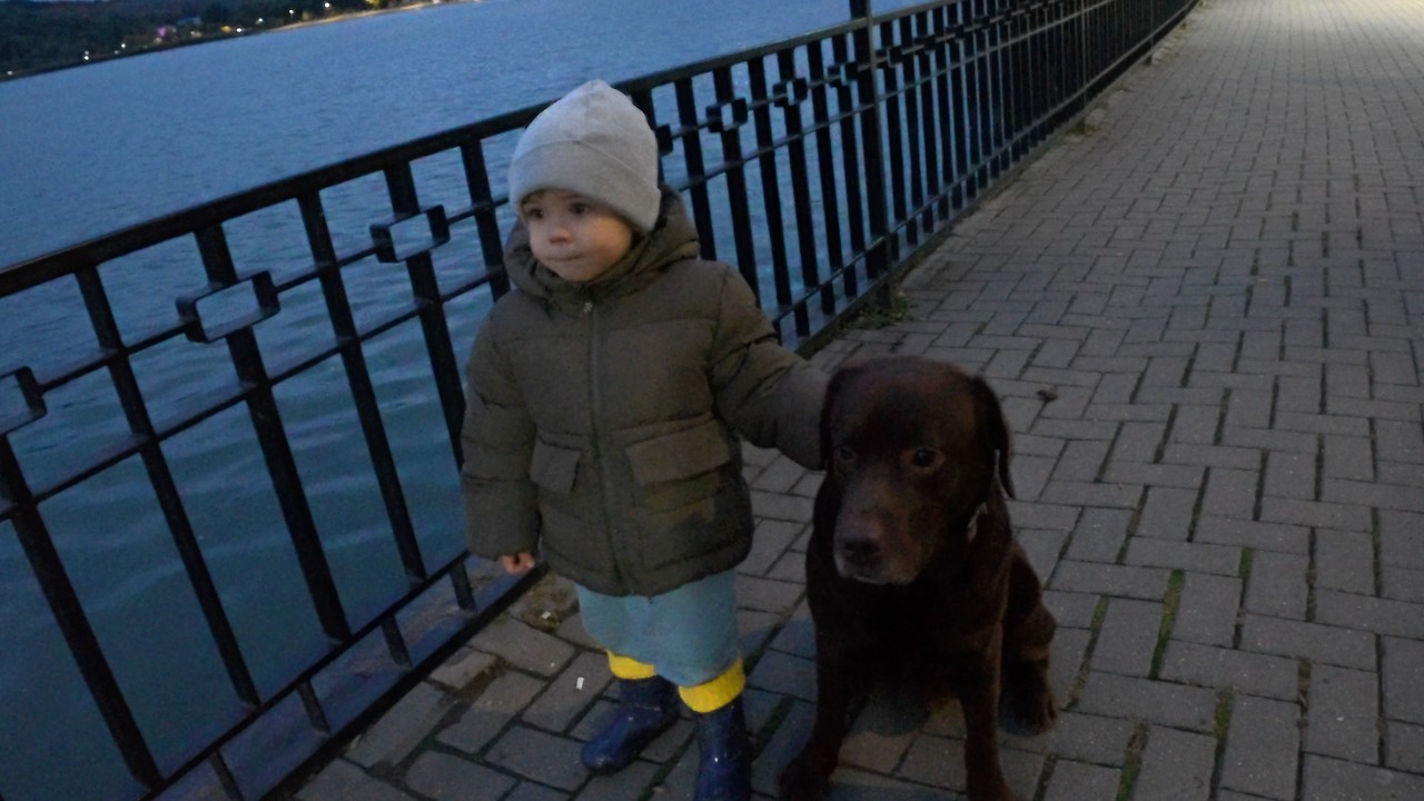 Вечерняя прогулка с лучшей подругой