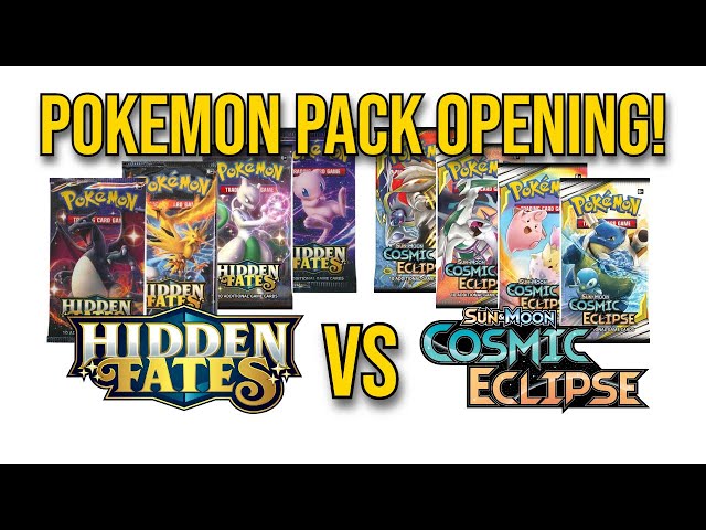 Pokmon Sun & Moon Pack Duel: Hidden Fates vs Cosmic Eclipse! - YouTube Pokmon Sun & Moon Pack Duel: Hidden Fates vs Cosmic Eclipse! - YouTube