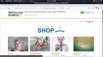 Blind OS command injection with output redirection (Video Solution) | 2020 -2021