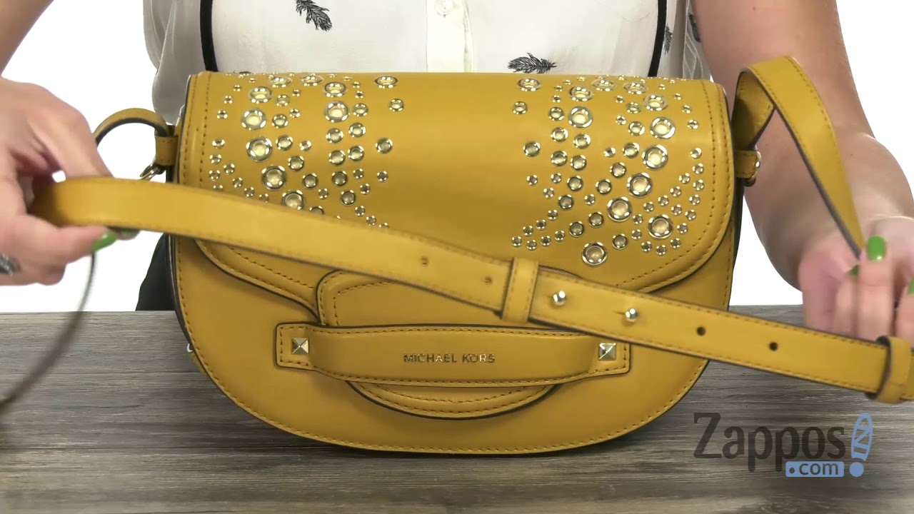 michael kors cary medium saddle bag