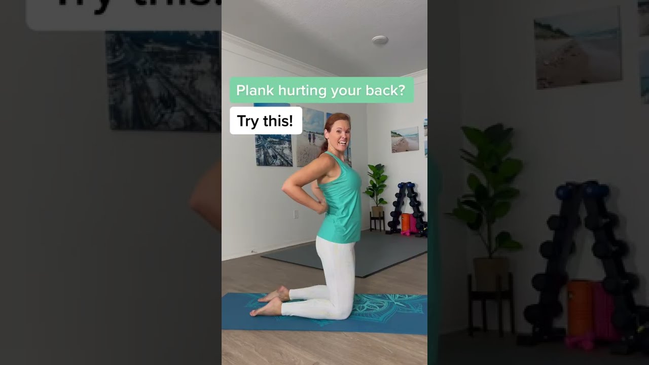 Planks causing low back pain? Here's what to do! 