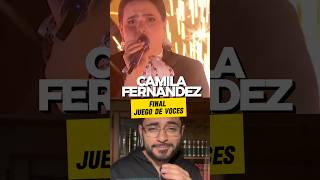 Así cantó CAMILA FERNÁNDEZ en la Final de JUEGO DE VOCES! #vocalcoachreacciona