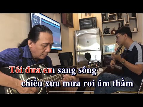 Tôi Đưa Em Sang Sông   KARAOKE   Beat Guitar Rất dễ hát