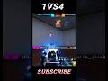 IMPOSSIBLE 🍷🗿 |  HITU BHAI 1vs4|#freefire #freefireindia #b2k #shortsfeed|