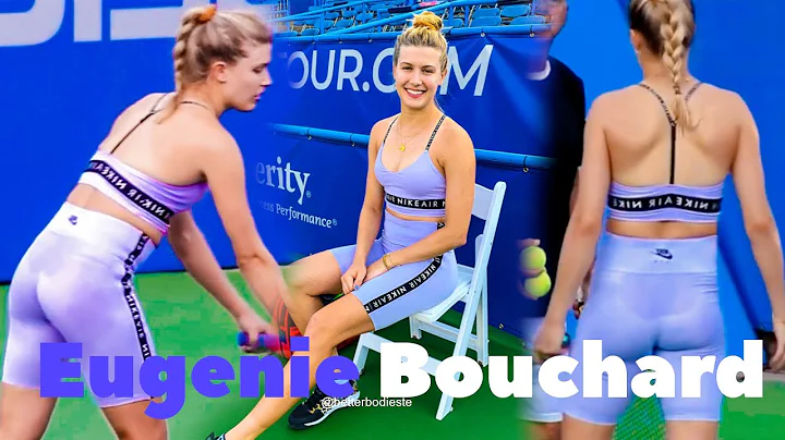 Genie Bouchard Practice in HD