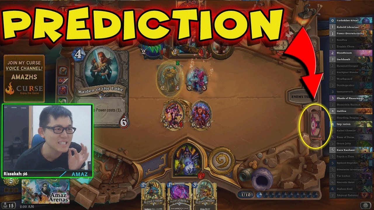 Amaz Hearthstone PREDICTION WTF!? - Funny Hearthstone Moments