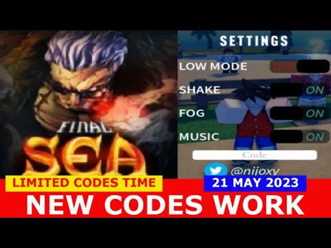 Final Sea codes for December 2023