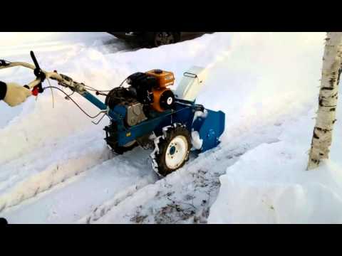 Как сделать из мотоблока Нева Мб-2 снегоуборщик.