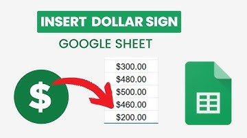 How to insert dollar sign in google sheets.