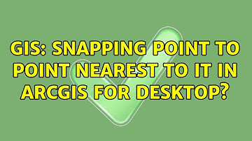 GIS: Snapping point to point nearest to it in ArcGIS for Desktop?