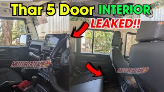 Thar 5 Door 2024 Fully interior Leaked !! thar 5 door, mahindra thar 5 door interior price?