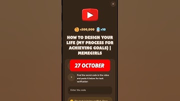 How to Design Your Life (My Process For Achieving Goals) | MemeGirls #memefi #code