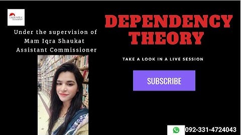 Dependency theory - Gender Studies for CSS/PMS