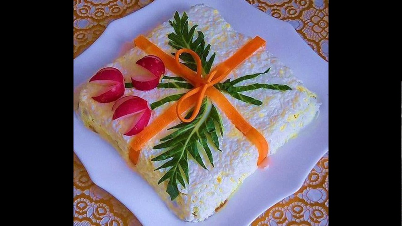 Creative salad decoration ideas - YouTube