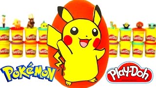 Huevo Sorpresa Gigante De Pikachu De Pokémon En Español De Plastilina Play Doh