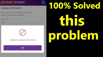 How to solve "Resident Authentication failed" in yono sbi, fix unable to process in yono sbi account