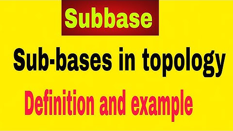 Subbases in topology in urdu/hindi | Subbases for topology | Subbases of topology