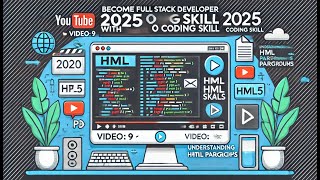 Become Full Stack Developer 2025 With 0 Coding Skill [ Video: 9 ] | Understanding HTML Paragraphs