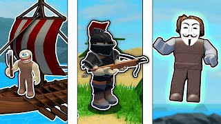 Becoming 10 Different Roblox Survival Game Players