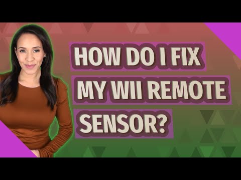 How do I fix my Wii Remote sensor?