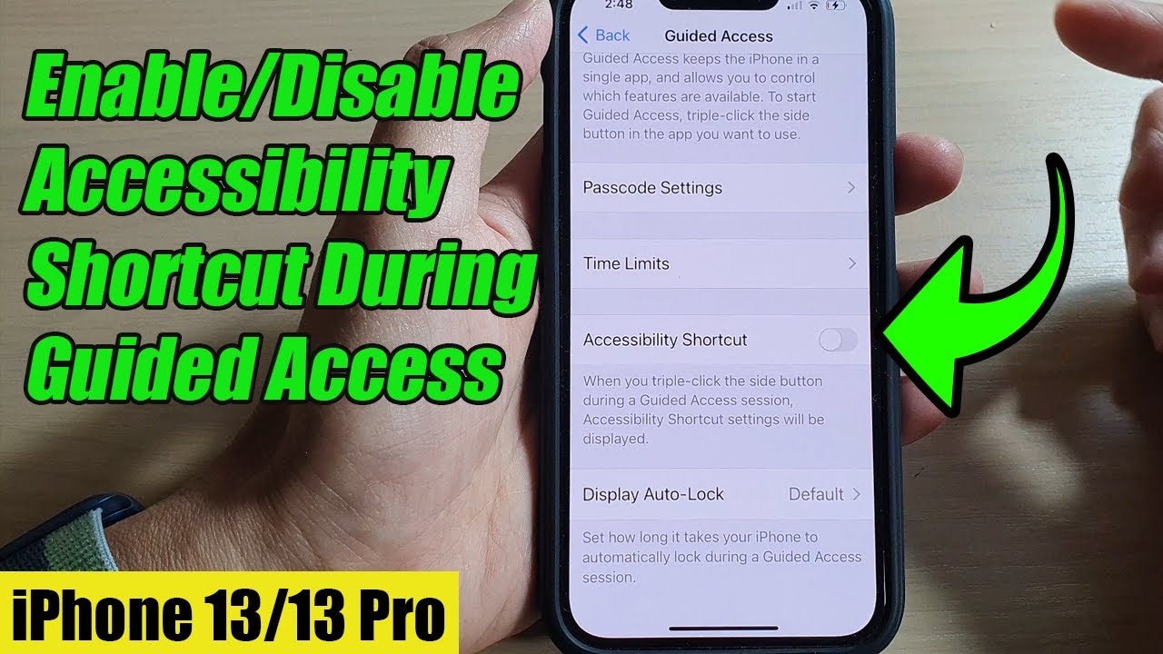 IPhone 13 13 Pro How To Enable Disable Accessibility Shortcut During