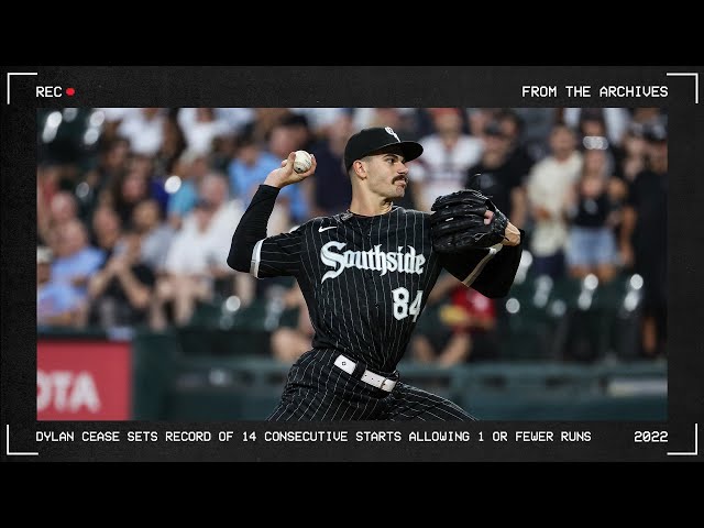 From the Archives: Dylan Cease Sets Record of 14 Consecutive Starts  Allowing 1 or Fewer Runs (2022) 