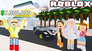 TAKİPÇİLERİME PARA DAĞITTIM! HERKES EVİME GELDİ! - Roblox RoCitizens