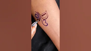 D Name Love Simple Tattoo SMH 