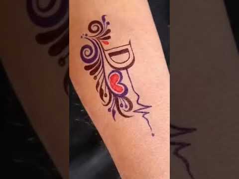 D Name Love Simple Tattoo SMH