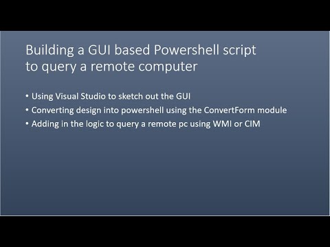 Building a GUI
