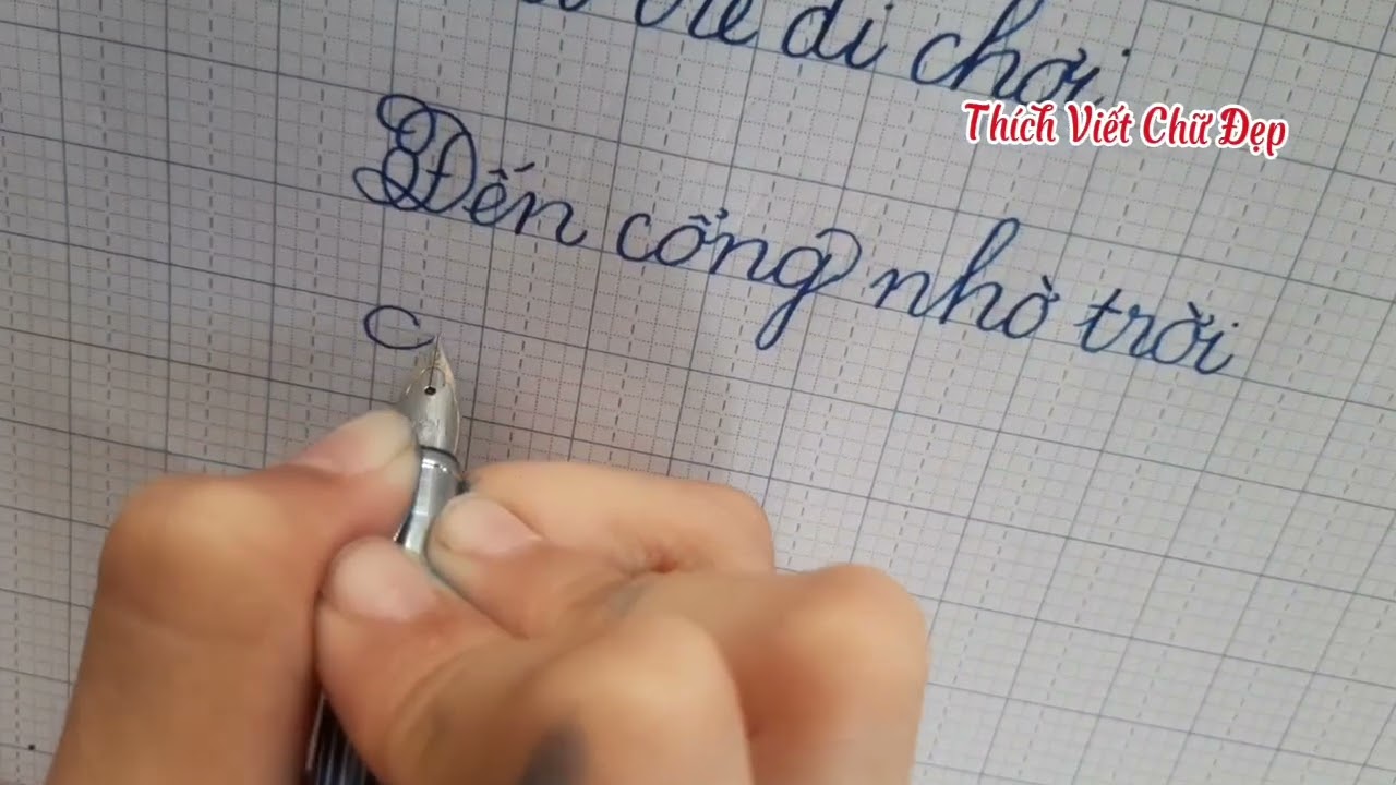 Trích trong bài đồng dao |Thích viết chữ đẹp