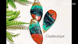 Polymer Clay Faux Sonora Sunrise Chrysocolla