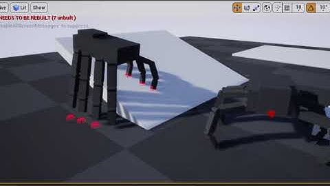 UE4 spider legs experiments