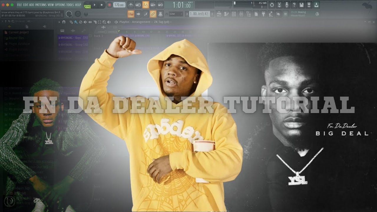 Making a HARD trap beat for FN Da Dealer w/ Zay Kross ...