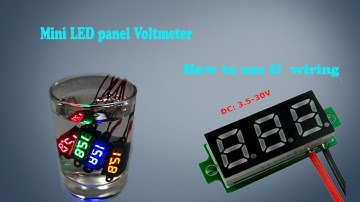 how to use  Digital LED Display mini  dc volt meter 4-30v