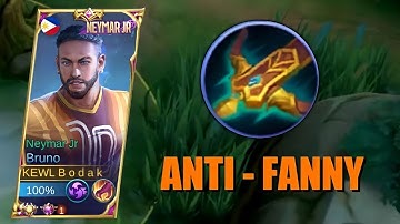 NEW ITEM SWIFT CROSSBOW (anti-fanny) | BRUNO BEST BUILD AND EMBLEM - MLBB