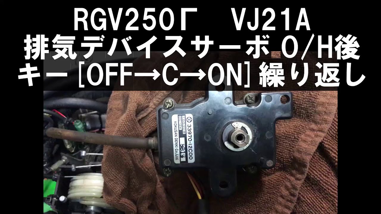 RGV250 vj21 排気デバイスサーボ RGV250Γ VJ21A 排気デバイスサーボ オーバーホール - hirodanの日記