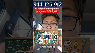 El mejor horario para el programa COAR julio #coar #perú #educación #examen #admision