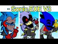 Friday Night Funkin': VS Minus Sonic.EXE V3 vs Original FULL WEEK + Comparison [FNF Creepypasta Mod]