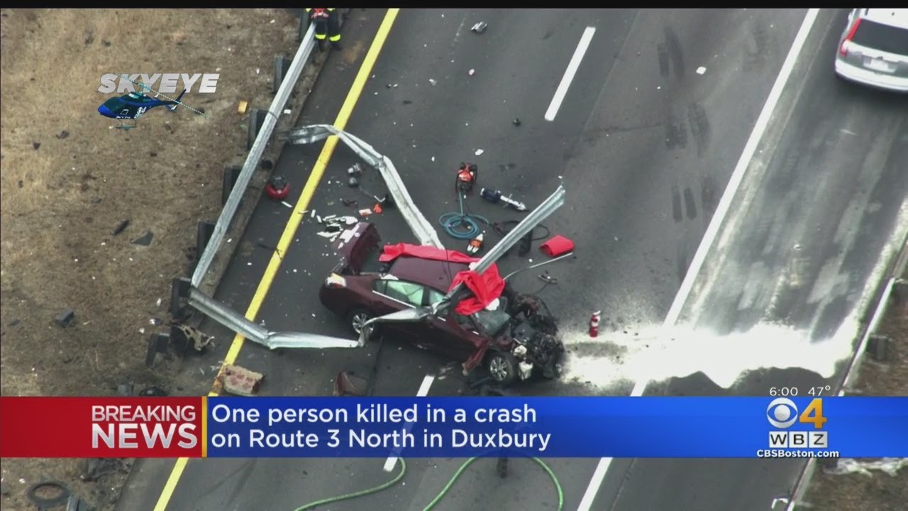 Driver Dies After Crashing Into Guardrail On Route 3 In Duxbury