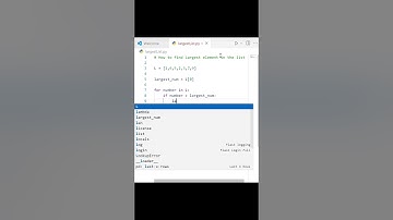 How to find largest number in a list #coding #pythontricks #pythonic #programming #codingtechnique