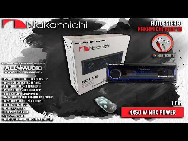 Nakamichi NQ723BD 1 DIN radio bluetooth